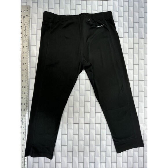 Set of 2 Nike Running Cropped Legging Womens XS Nylon Stretch Black - Picture 4 of 16